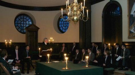 Debate by candlelight